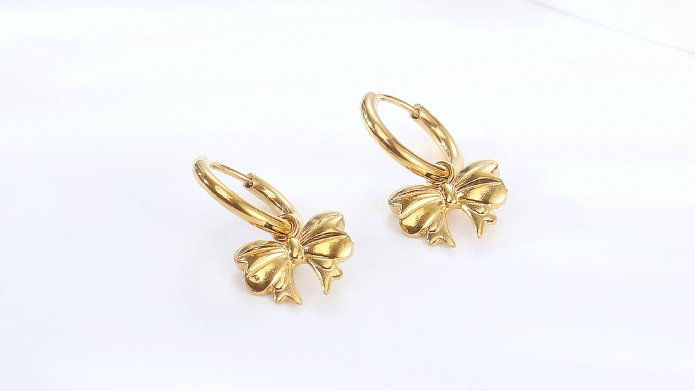 bow earrings for valentine's day