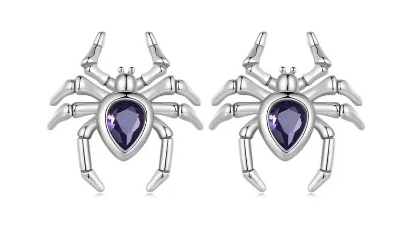 mini spider stud earrings review