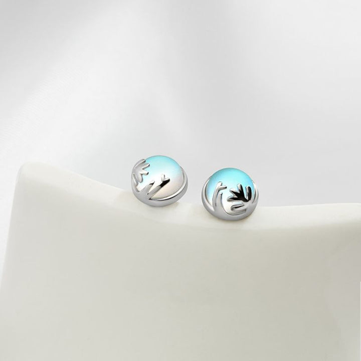 Aurora Forest Moonstone Earrings