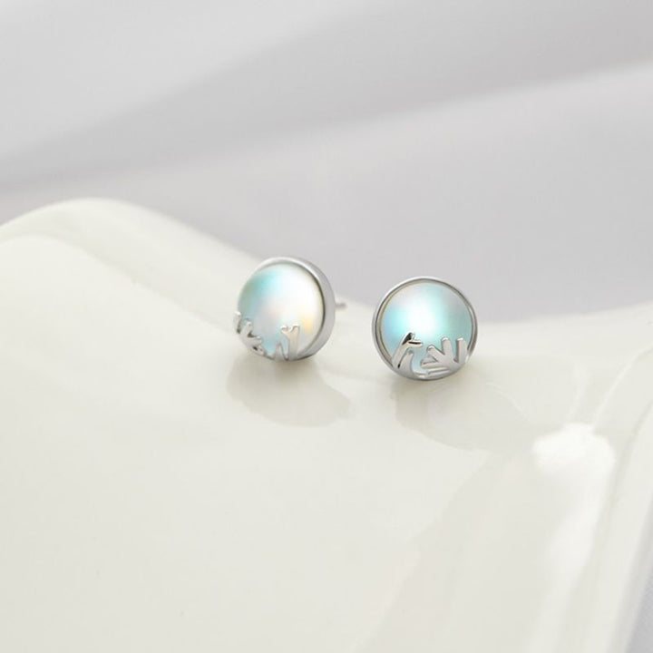 Aurora Forest Moonstone Earrings