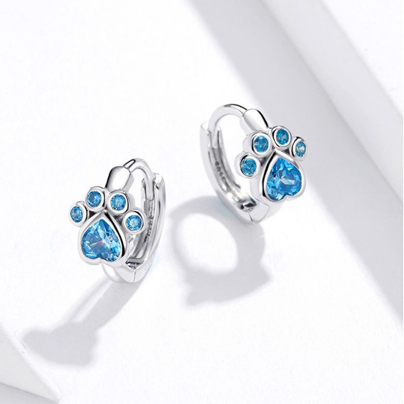 cat paw earrings