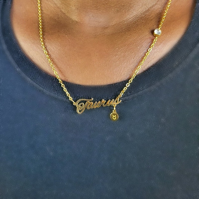 zodiac sign necklace