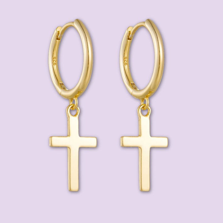 Cross Dangle Earrings