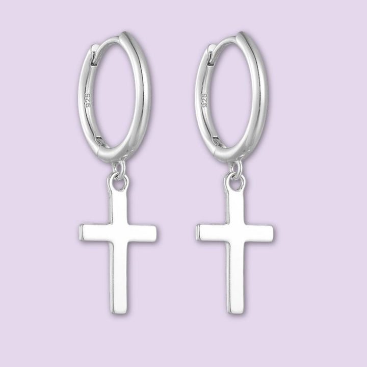 Cross Dangle Earrings