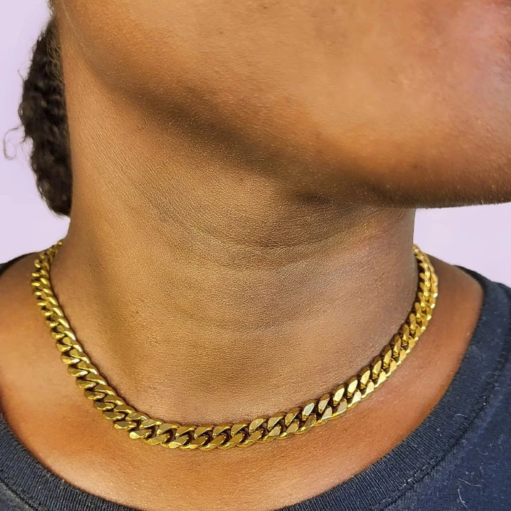 cuban link chains gold