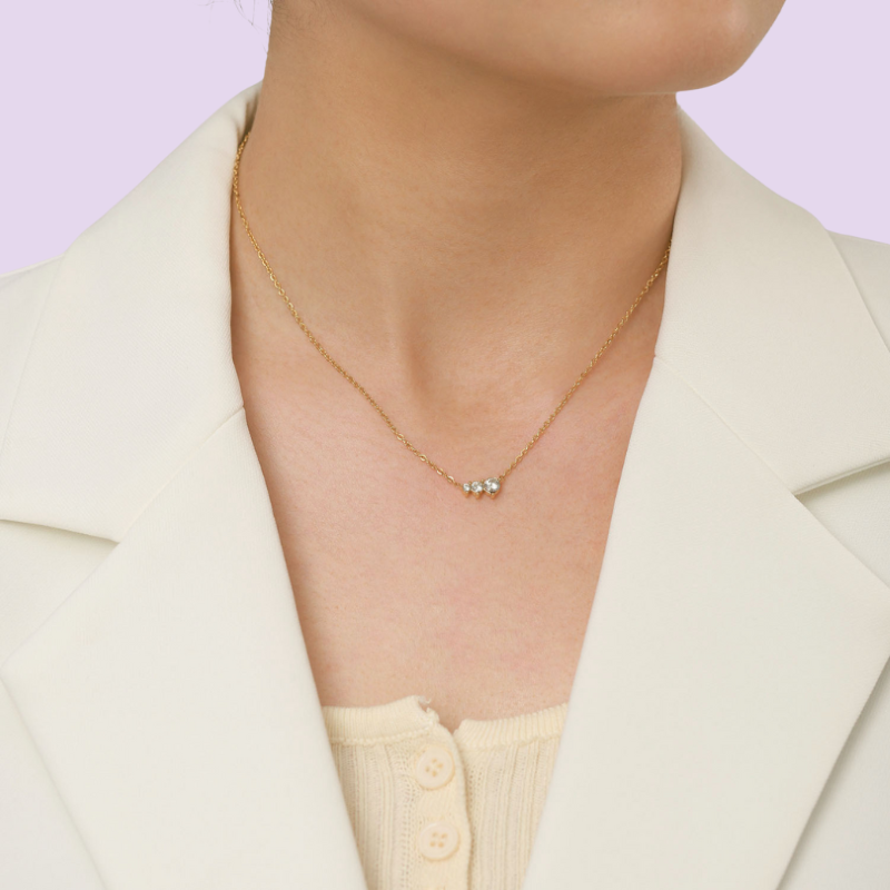 Exquisite CZ Diamond Pendant Necklace