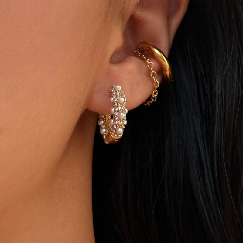 Luxurious Vintage Hoop Earrings