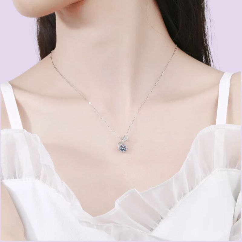 fairy moissanite necklace