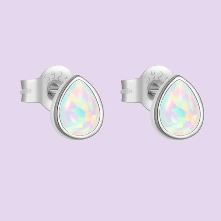 Teardrop Opal Stone Earrings