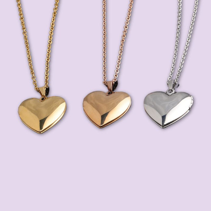 heart locket pendant necklace