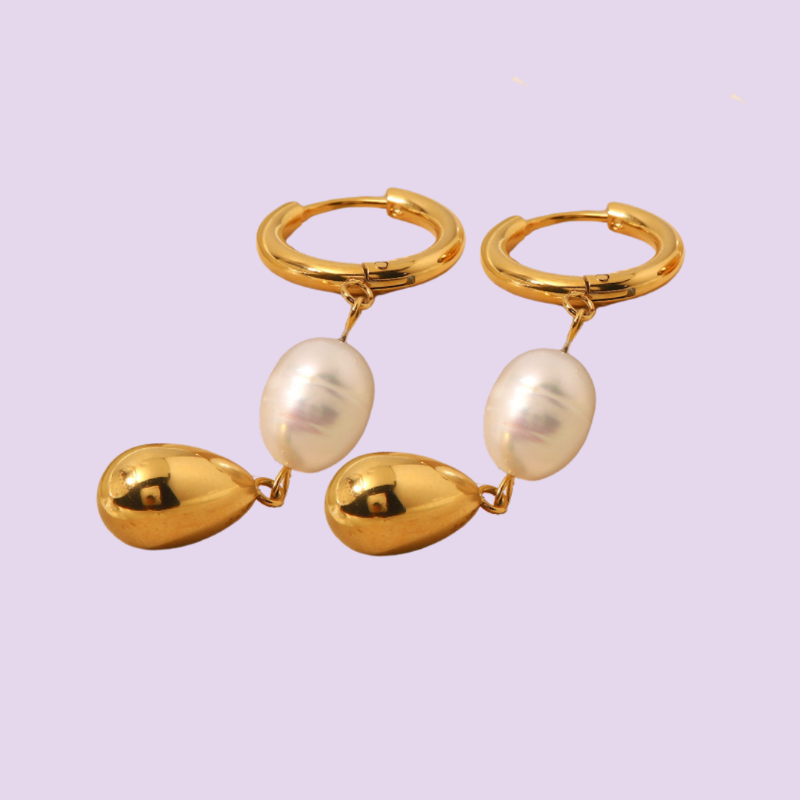 Timeless Drop Earrings with Pearl