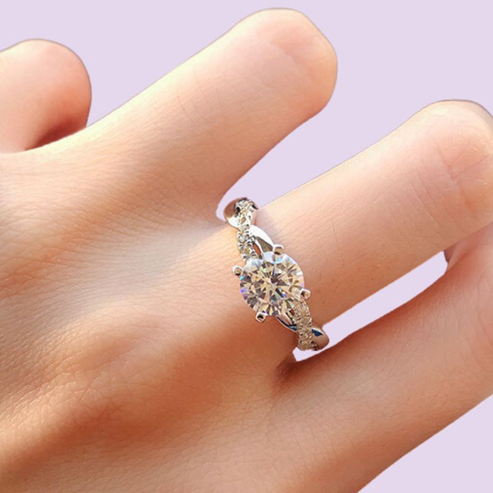 Twisted Band Engagement Ring