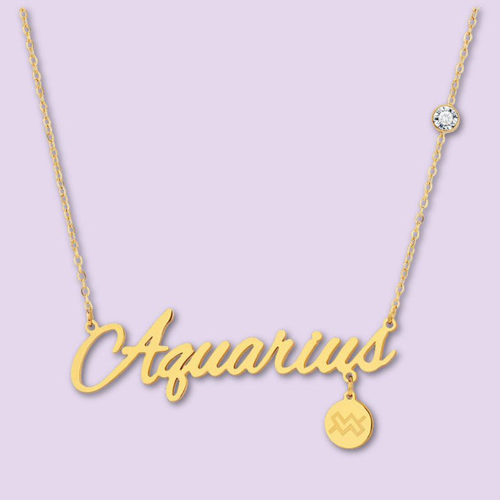 aquarius-astrology necklace