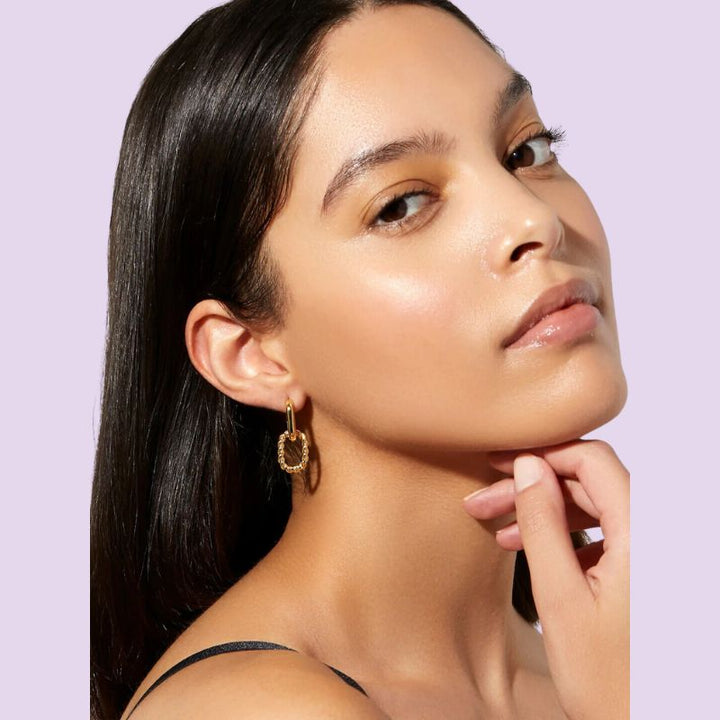 double hoop earrings