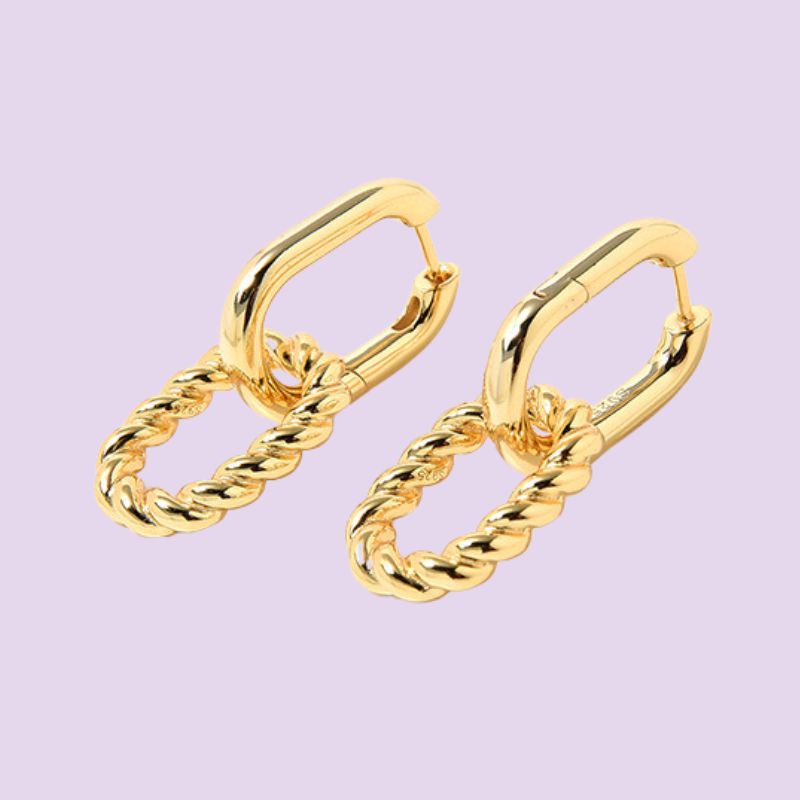 double hoop earrings