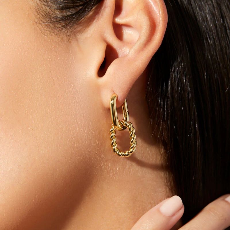 double hoop earrings