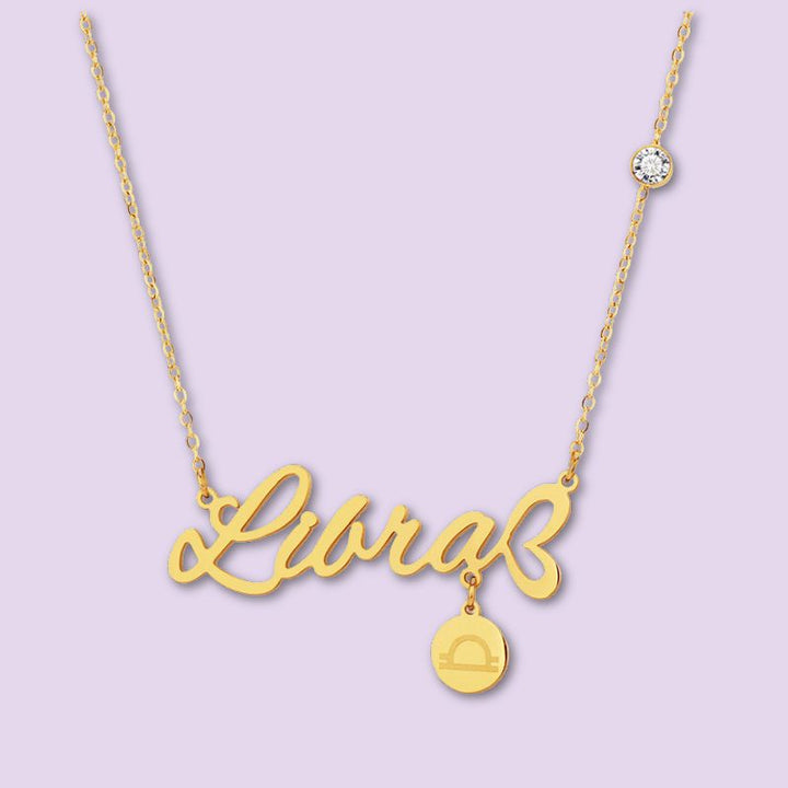 libra-astrology necklace