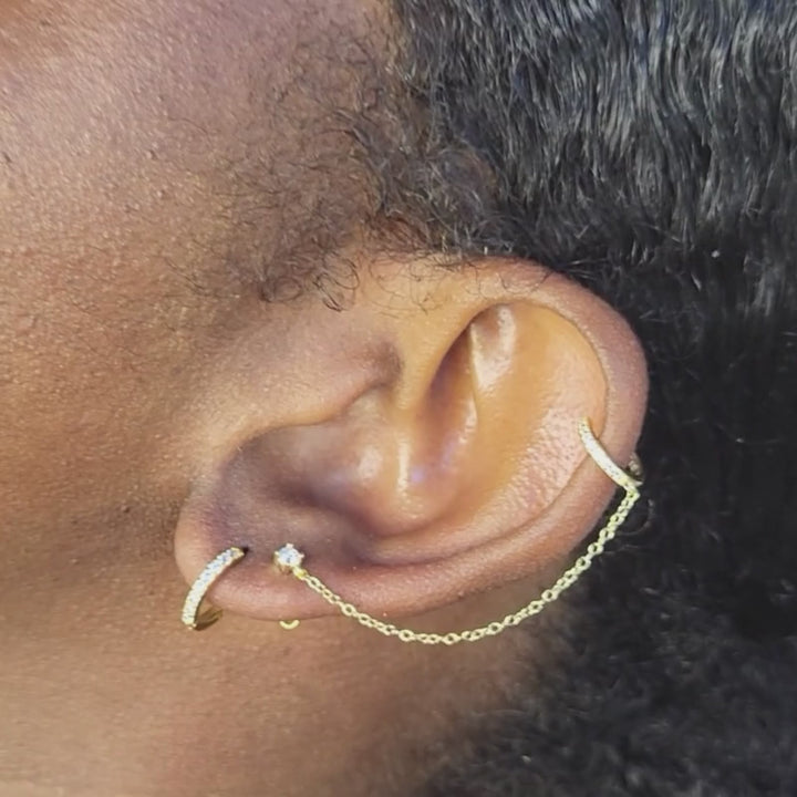 Single Gilded Cuff Earring