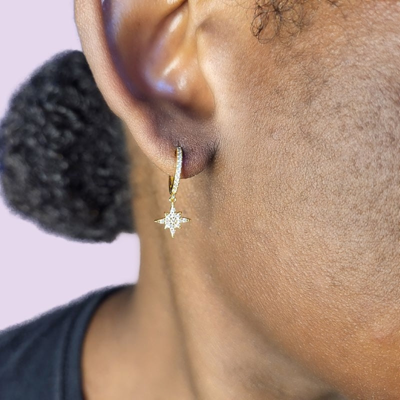 star and moon earrings